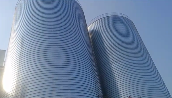 潮安2座混凝土高架卷板仓